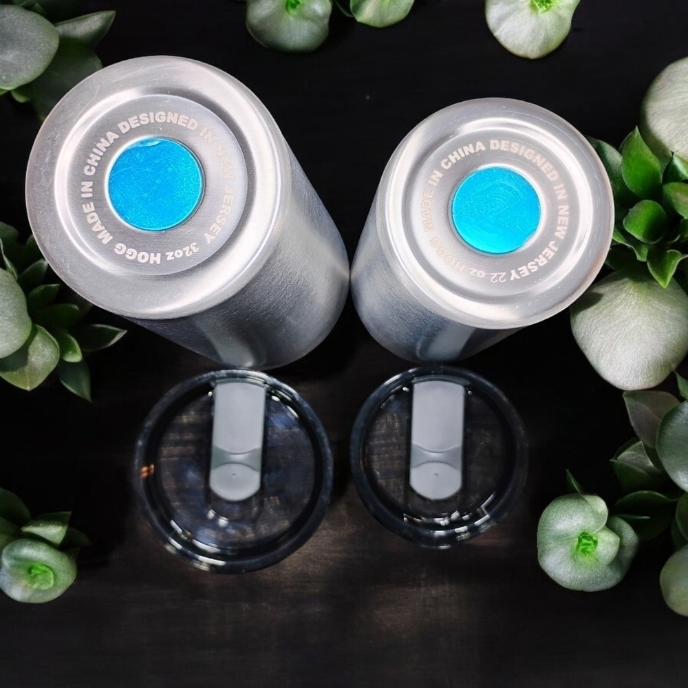 NEW (2) Slim Stainless Steel Tumblers. Double Walled Vacuum Insulated 32 & 22 OZ - Picture 6 of 10
